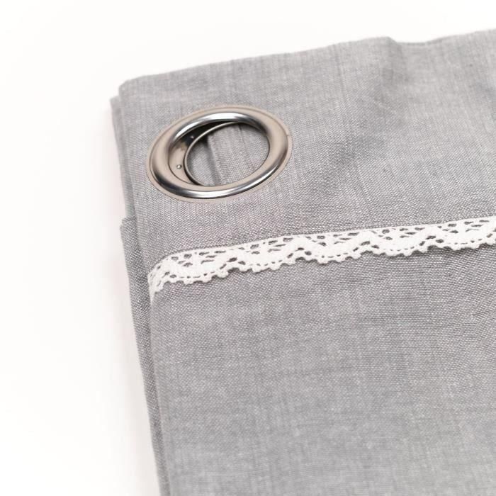 Cortina - HOY - CHARME - Chambray Capucine - 140 x 240 cm 4 Cortina - HOY - CHARME - Chambray Capucine - 140 x 240 cm 4