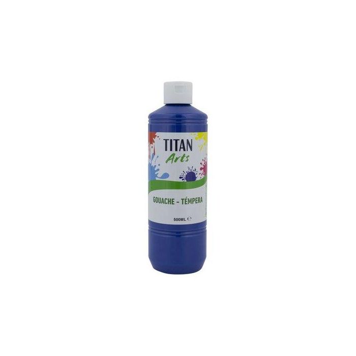 Tempera Titan Arts Creative Escolar 500Ml Azul Oscuro