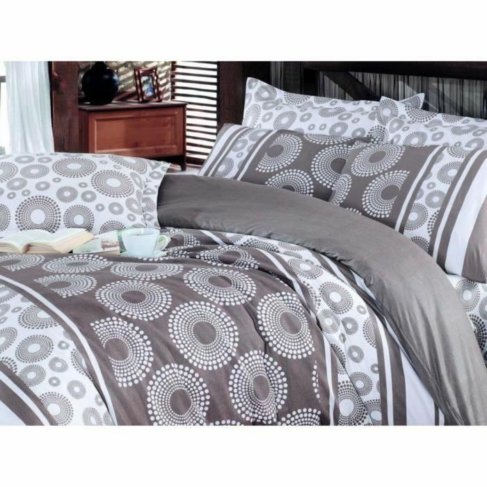 Juego de funda nórdica Marrón Cama de 200 3 Piezas 1 Juego de funda nórdica Marrón Cama de 200 3 Piezas 1