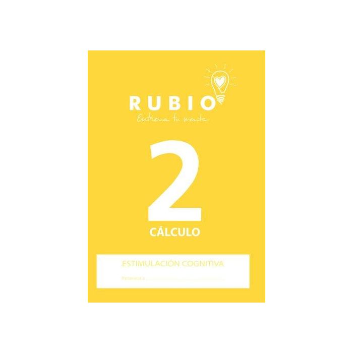 Cuaderno Rubio A4 Estimulacion Cognitiva Calculo Nº 2 (Deterioro Cognitivo Leve-Moderado) (Set de 5)