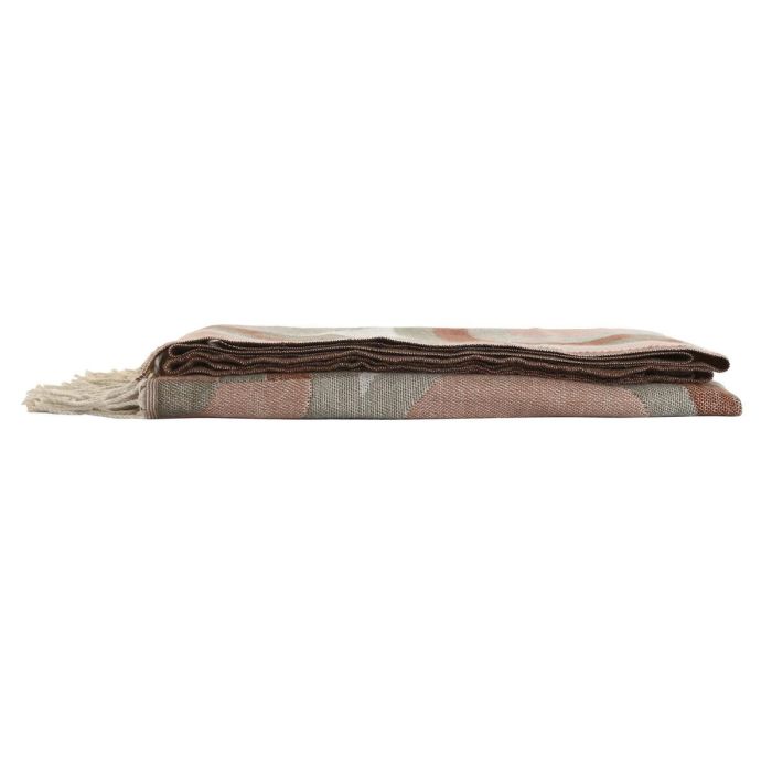 Plaid Urban DKD Home Decor Rosa Multicolor 170 x 130 cm 2 Plaid Urban DKD Home Decor Rosa Multicolor 170 x 130 cm 2