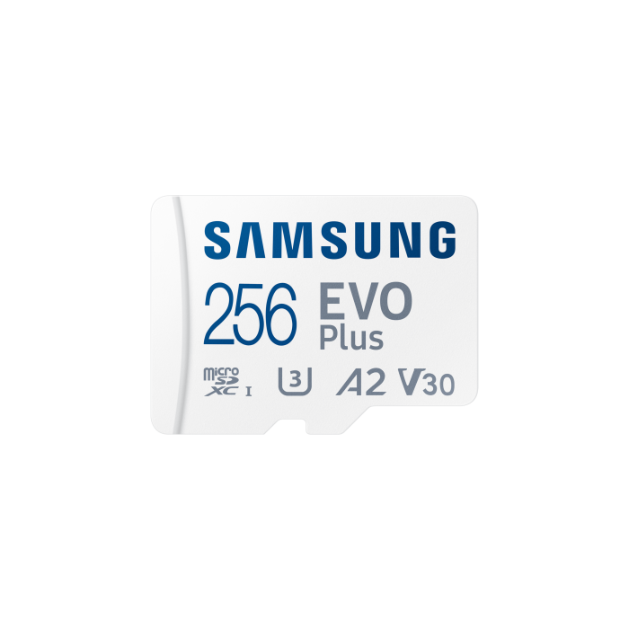 Tarjeta de Memoria Samsung EVO Plus 2023 256GB microSD XC con Adaptador/ Clase 10/ 160MBs