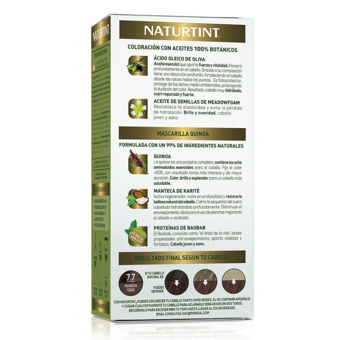Naturtint Tinte sin amoniaco #7.7-Marrón Teide 170 ml 2
