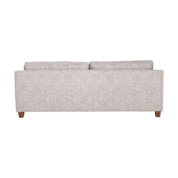 Sofá 3 Plazas Gris Oscuro Tejido-Madera 221 X 90 X 87 cm