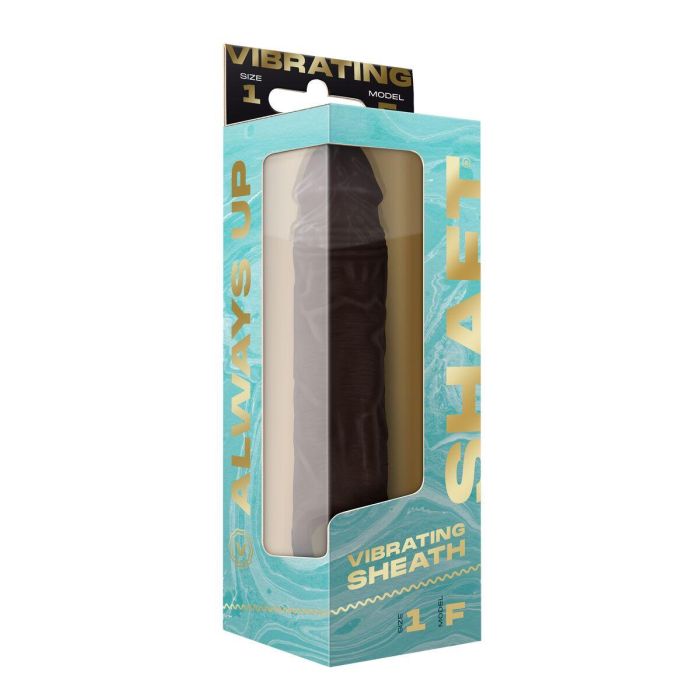 Funda para pene Shaft Negro Ø 4 cm 1 Funda para pene Shaft Negro Ø 4 cm 1