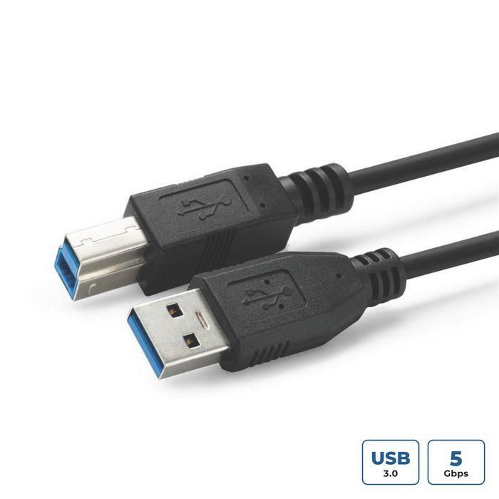 MicroConnect Cable USB 3.2 Gen 1 Tipo A a B de Extensión, 0.5m, 5 Gbps para Conectar Dispositivos 0 MicroConnect Cable USB 3.2 Gen 1 Tipo A a B de Extensión, 0.5m, 5 Gbps para Conectar Dispositivos 0