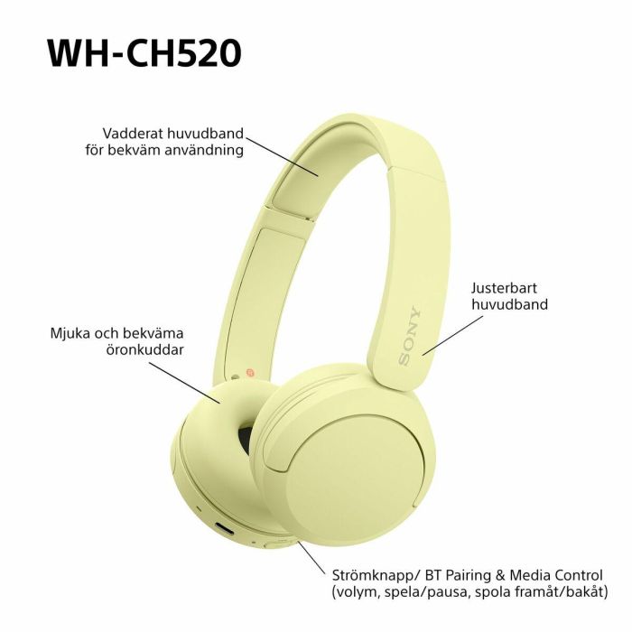 Auriculares de Diadema Sony WHCH520Y * Amarillo 11