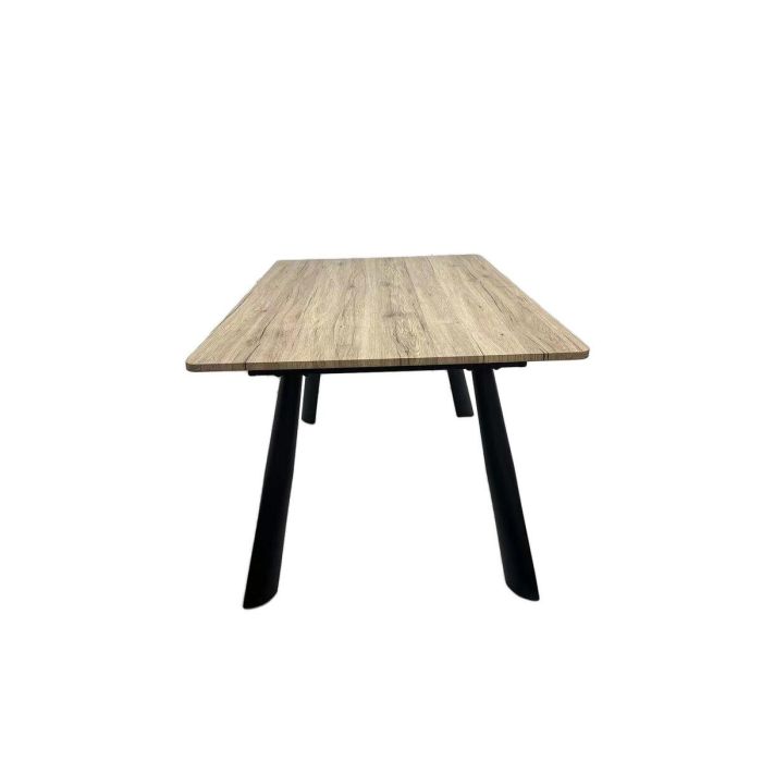 Mesa Extensible Romimex Marrón Metal Madera MDF 90 x 76 x 90 cm 3