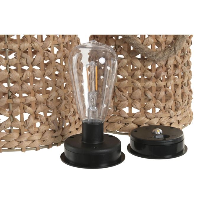 Lampara Solar Terraza Y Jardin DKD Home Decor Marron 23 x 36 x 23 cm Set de 3 (2 Unidades) 2