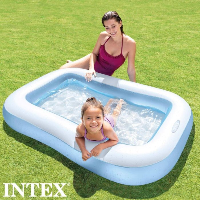 Piscina hinchable bebé rectangular (capacidad 90 litros) (+2 años) 166x100x25cm 2