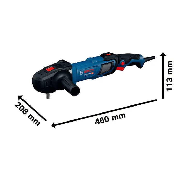Bosch Professional Pulidora Rotativa GPO 14-180 S, 1400W, 180 mm, con Mango en D y Mango Auxiliar