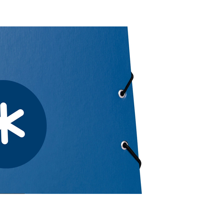 Antartik Carpeta de Gomas Tres Solapas Cartón Forrado A4 Color Azul Marino 4