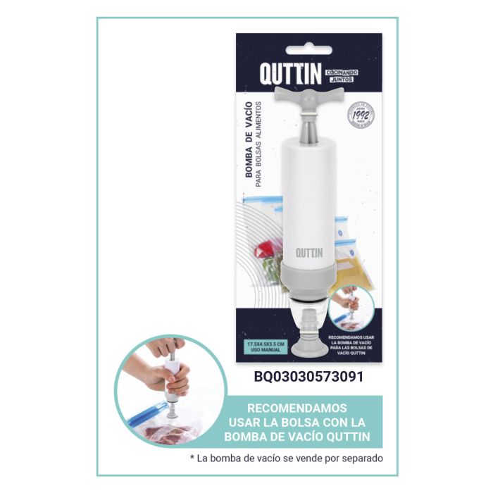 Quttin Set de 6 Bolsas para Comida al Vacío 21x22 cm (24 Cajas) 3 Quttin Set de 6 Bolsas para Comida al Vacío 21x22 cm (24 Cajas) 3