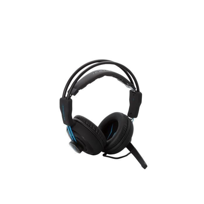 Auriculares para juegos - Con cable - ERAZER - MD 88640 Auriculares para juegos - PC o consola - Negro / Azul