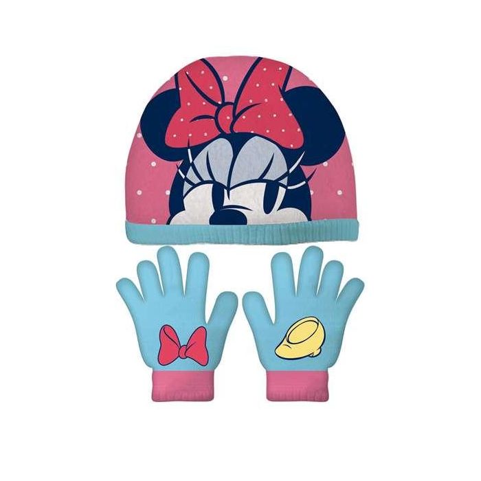 Safta Set Gorro y Guantes Infantil Minnie Mouse Lucky Rosa 51/54 Poliéster 300D para +3 años Safta Set Gorro y Guantes Infantil Minnie Mouse Lucky Rosa 51/54 Poliéster 300D para +3 años