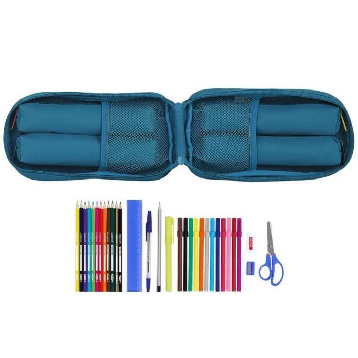 Safta Plumier Mochila C/4 Port. Llenos Blackfit8 Egeo Azul 7