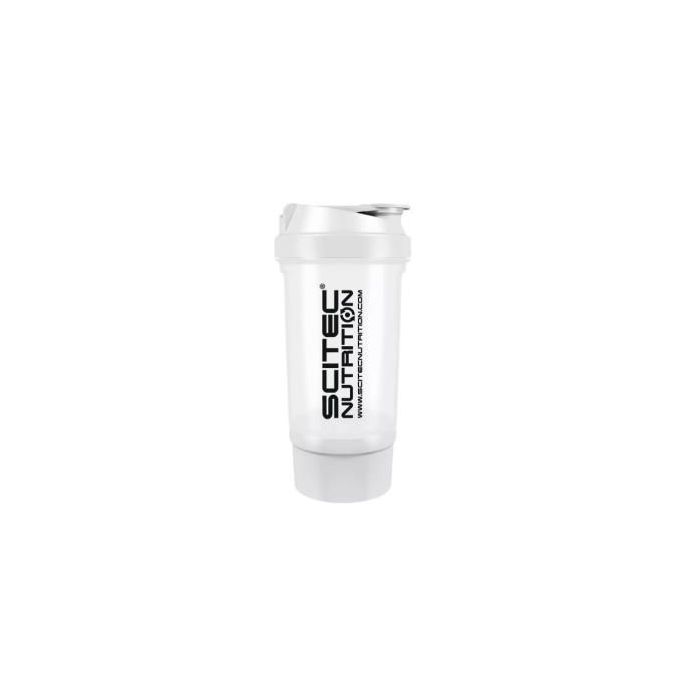 SCITEC NUTRITION Shaker500 Tr White - Vaso Mezclador para Suplementos Nutricionales, Transparente