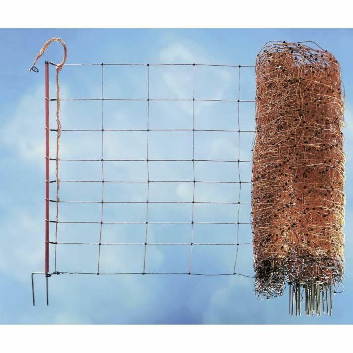 Red para ovejas KERBL - Ovinete electrificable - 14 postes - Alto 90cm - Largo 50m 4