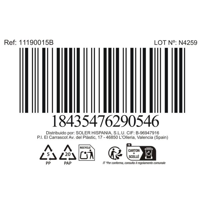 La Mediterranea Vaso 310 cc Canberra Md ø8.5x9.3 cm (48 Unidades) 6