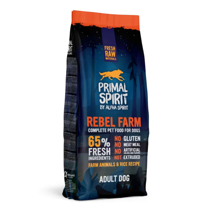 Alpha Spirit Spirit Canine Primal 65% Rebel Fram 12 kg