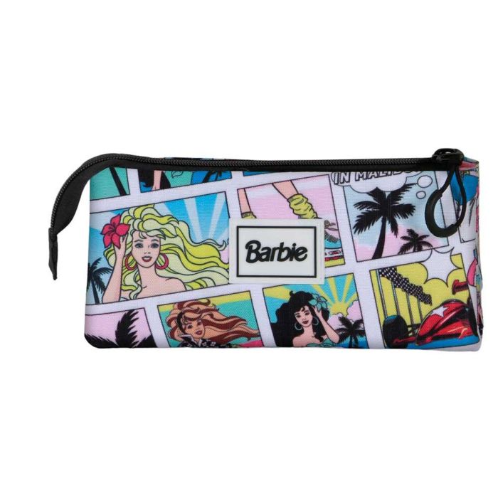 Barbie Estuche Portatodo Triple Comic con 3 Compartimentos, Ripstop Impermeable, Multicolor 3 Barbie Estuche Portatodo Triple Comic con 3 Compartimentos, Ripstop Impermeable, Multicolor 3
