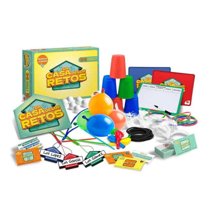 Bizak La Casa de Los Retos Juego de Mesa con 36 Retos Nuevos, 50 Preguntas y Accesorios 1 Bizak La Casa de Los Retos Juego de Mesa con 36 Retos Nuevos, 50 Preguntas y Accesorios 1