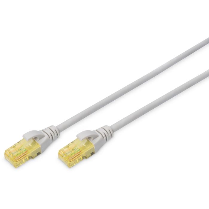 Digitus Cable de Red Patch U/UTP RJ45 CAT 6A 1.0m Gris LSZH Conectores RJ-45 Macho/Macho