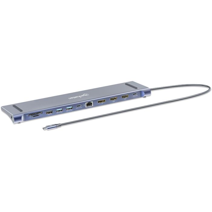 MANHATTAN Dockingstation 12-in-1 4K 1xHDMI 2xDP 3xUSB-A 1