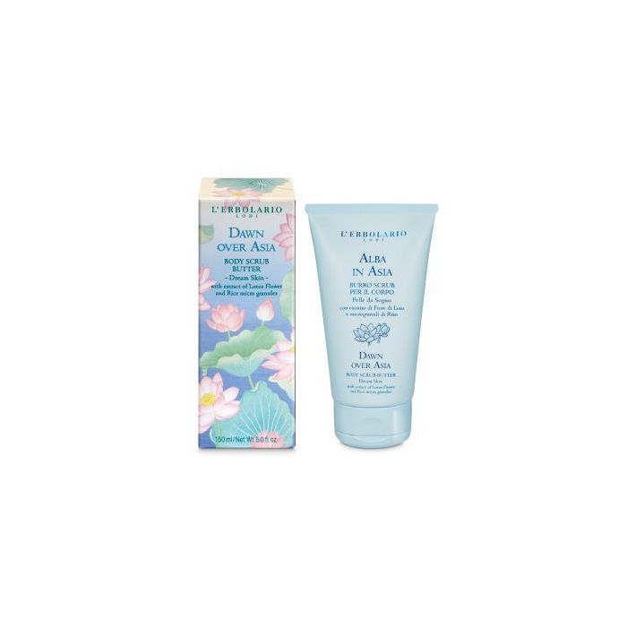 L'ERBOLARIO Amanecer Sobre Asia Exfoliante Corporal 150 ml - Microgránulos de Arroz, Nutre y Suaviza la Piel