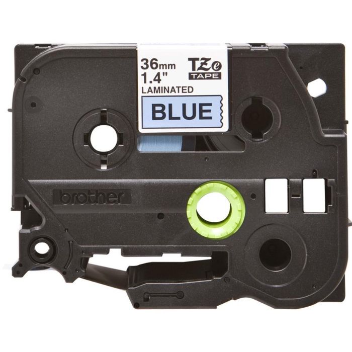 BROTHER Cinta laminada azul/negro 36mm, 8m