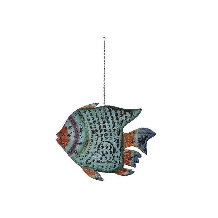 Figura Decorativa Home ESPRIT Multicolor Pez 108 X 16 X 80 cm