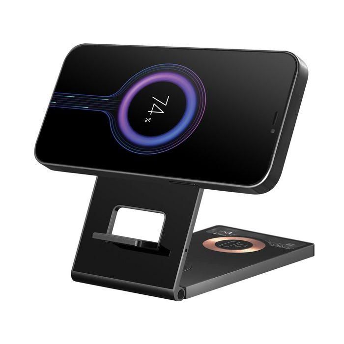 Sandberg Cargador Inalámbrico 3 en 1 para Smartphone, Airpods y Smartwatch con MagSafe 8