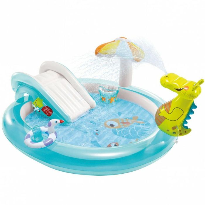 Piscina Hinchable para Niños Intex Parque de juegos Cocodrilo 201 x 84 x 17 cm (3 Unidades) 3