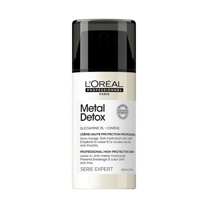 L'Oréal Professionnel Paris Metal Detox Crema Profesional Sin Aclarado De Alta Protección Para Cabello Dañado 100 mL