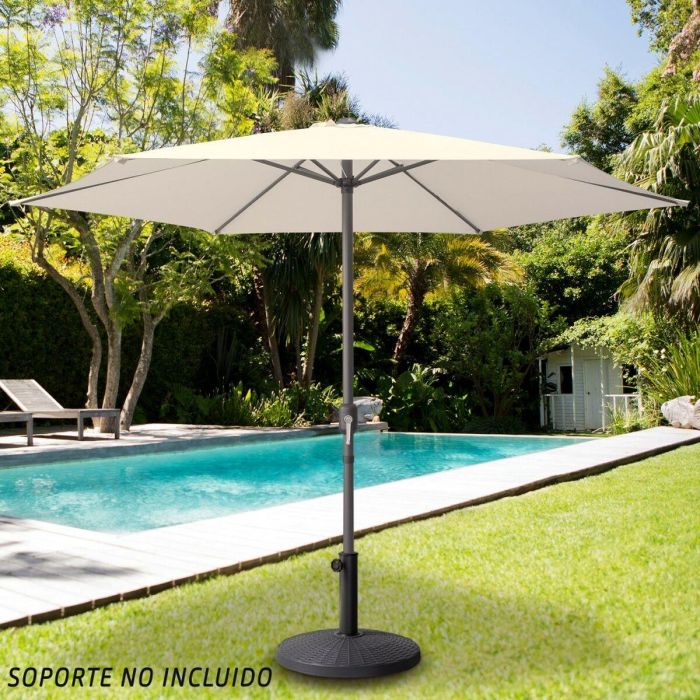 Sombrilla Aktive Beige Ø 250 cm 5 Sombrilla Aktive Beige Ø 250 cm 5