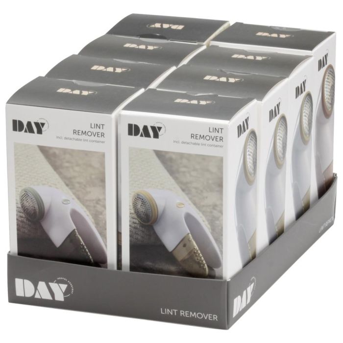 Day Máquina Quita-Pelusas Eléctrica Portátil para Ropa y Mantas con Depósito Extraíble y Mini-cepillo 3