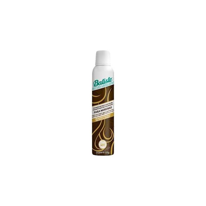 Batiste Champú en Seco Dark Brown 200ml – Cabello Oscuro con Extracto de Cacao, Sin Residuos Blancos