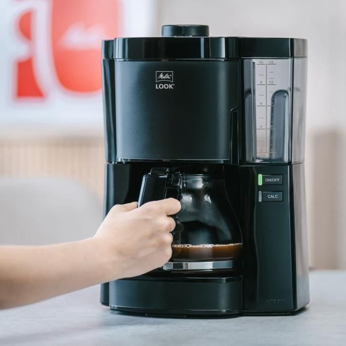 Cafetera - MELITTA - Look V Glass 1025-02 - 1080 W - 1,25 L - Negra 3 Cafetera - MELITTA - Look V Glass 1025-02 - 1080 W - 1,25 L - Negra 3