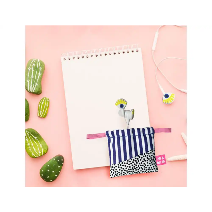 Wondee Oh Yeah Sure Auriculares Estéreo con Micrófono, Blanco, Jack 3.5mm, Cable, Impedancia 16 Ohms, Respuesta 20Hz-20kHz, Bolsa de Tela Incluida