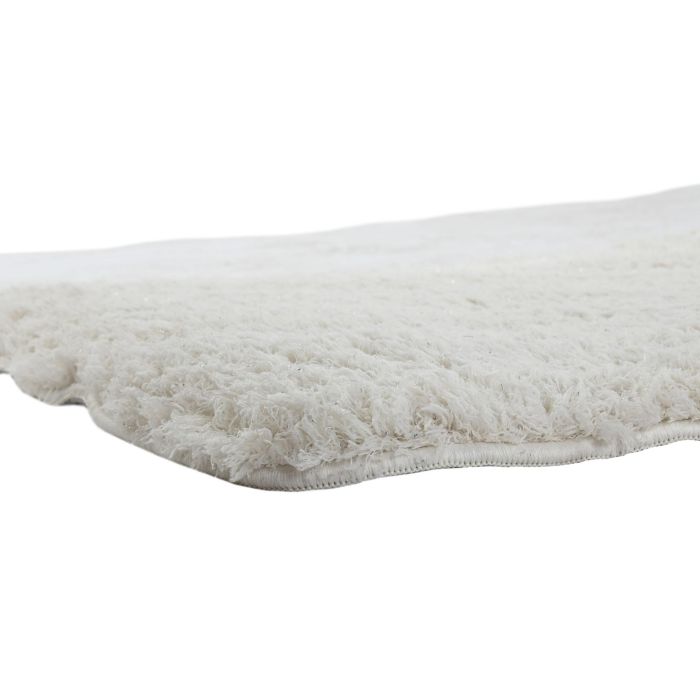 DKD Home Decor Alfombra Marfil Plateado Poliester 240 x 3 x 60 cm 3