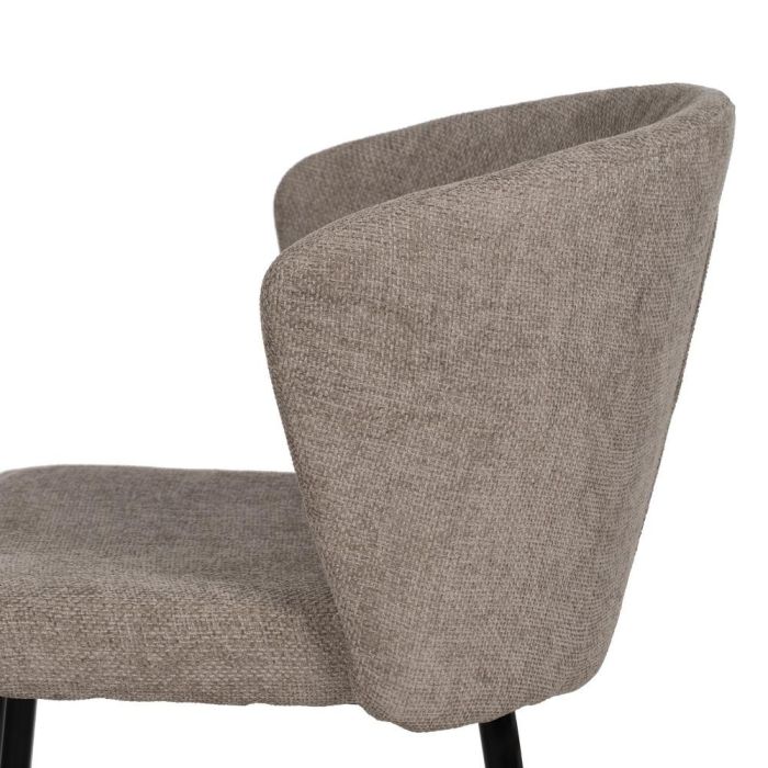 Silla Taupe Tejido-Metal Contract 52,50 X 55 X 80 cm