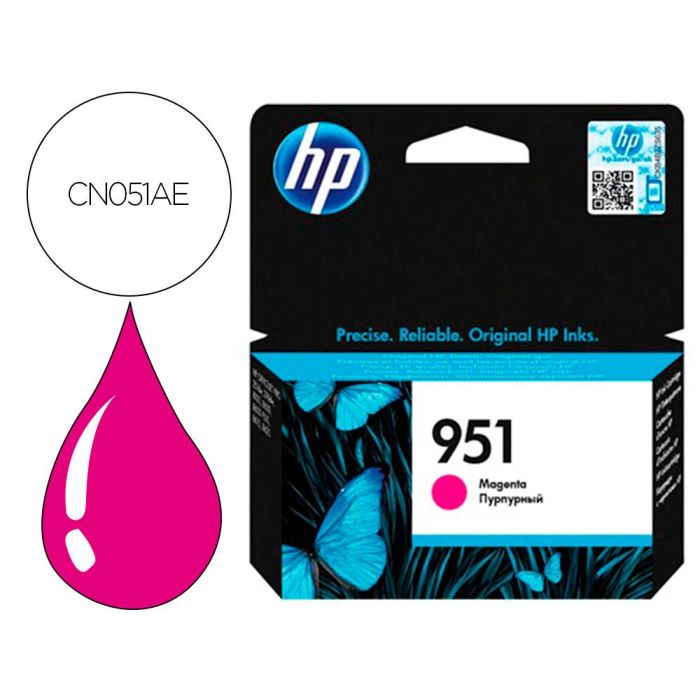 Ink-Jet Hp Inyeccion Magenta N 951-Aprox. 700 P Ginas-A7F64A-1000 Paginas