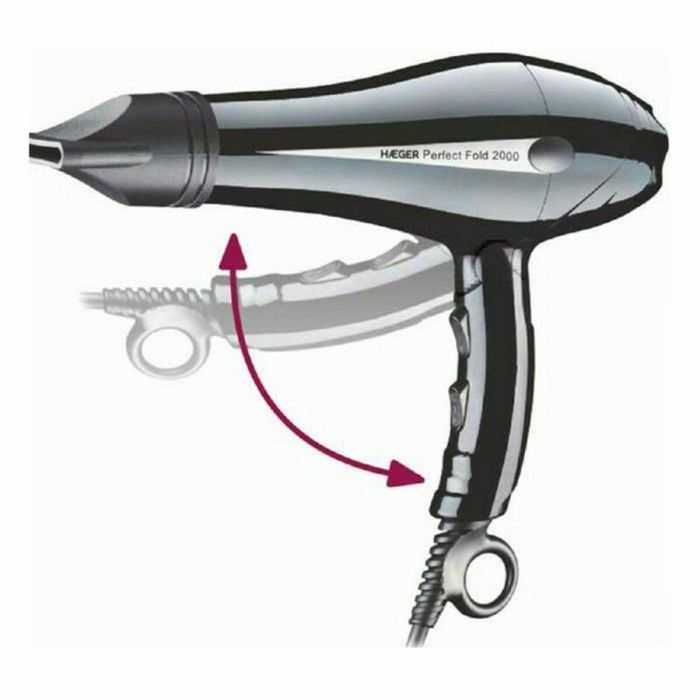 Secador de Pelo Haeger HD-200.012A 2000W Negro 2000 W 2 Secador de Pelo Haeger HD-200.012A 2000W Negro 2000 W 2