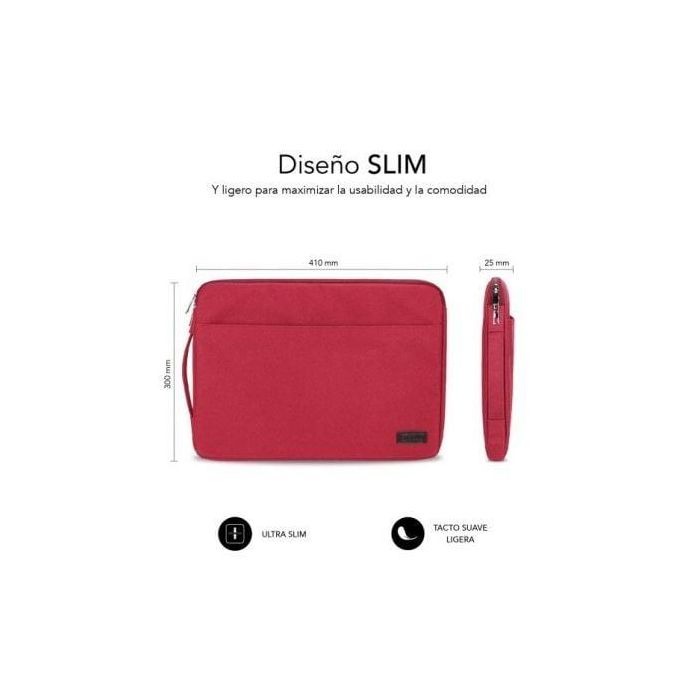 SUBBLIM Maletin Urban Laptop Sleeve 15,6" Red 1 SUBBLIM Maletin Urban Laptop Sleeve 15,6" Red 1