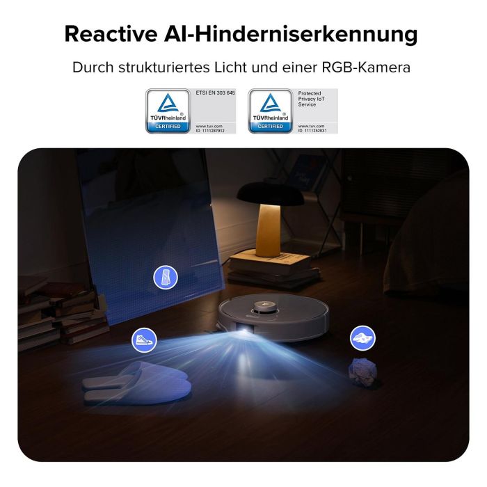 Roborock Qrevo Curv 5A1 Robot Aspirador y Fregador con Estación Base Multifunción Sin Bolsa, Color Negro y Blanco Roborock Qrevo Curv 5A1 Robot Aspirador y Fregador con Estación Base Multifunción Sin Bolsa, Color Negro y Blanco