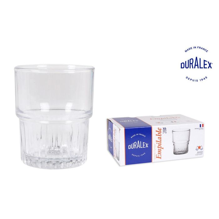 Set de Vasos Duralex 1014AB06/6 200 ml 6 Piezas (6 Unidades) 1 Set de Vasos Duralex 1014AB06/6 200 ml 6 Piezas (6 Unidades) 1