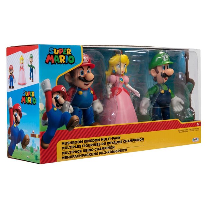 Super Mario - Pack 3 Figuras 10 Cm Reino Champiñón 4