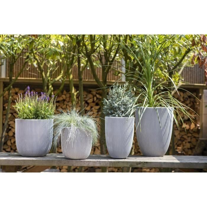 Capi Florero elegante Groove 34x46 cm marfil 445498 3 Capi Florero elegante Groove 34x46 cm marfil 445498 3
