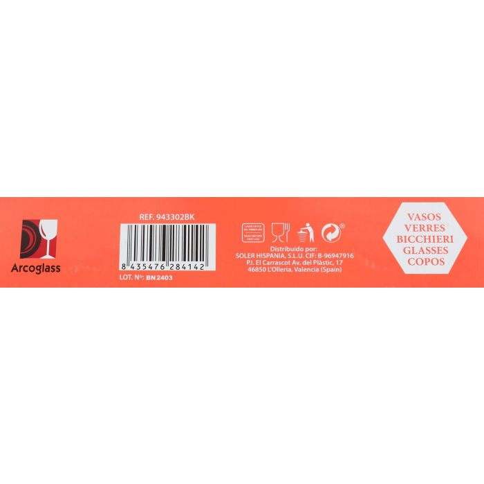 Set de 6 Vasos Rock Aros 290 cc - Inde (6 Cajas) 1 Set de 6 Vasos Rock Aros 290 cc - Inde (6 Cajas) 1