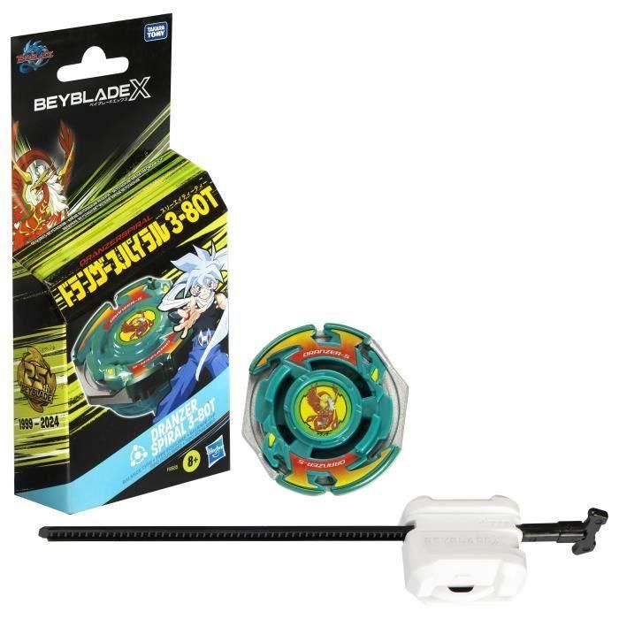 Beyblade X Dranzer Spiral 3-80T Anniversary X-Over Spinning Top and Launcher, Peonza desmontable, juguetes para niños de 8 años en adelante